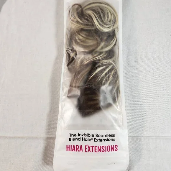 Hiara Hair Extension Womens Dark / Bleach Blonde Mix 14 Inches Unbranded NEW - Picture 8 of 8